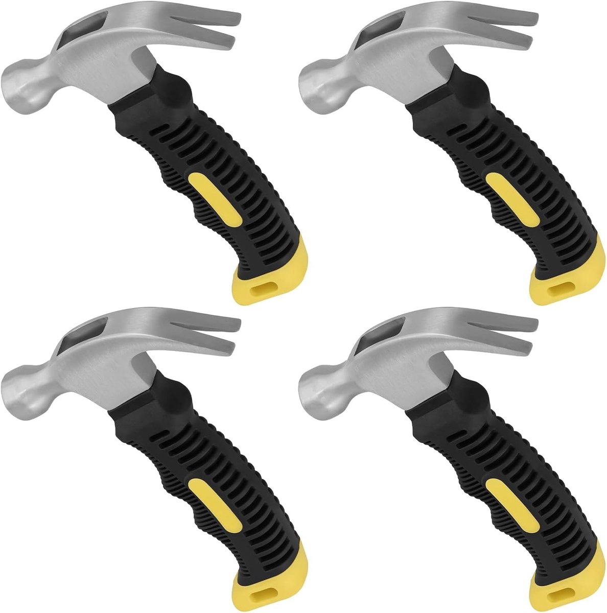4 Stuks 8oz Mini Klauwhamer, Compacte Hamer voor Reparaties en Meubelassemblage, Handgereedschap