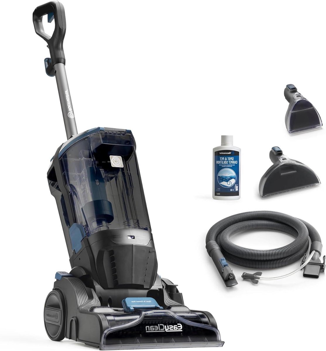 Tapijtreiniger - Wasmachine - Vlekken Verwijderen - Krachtige 750W Motor - 3.2L Tank - Blauw
