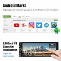 Android Markt en 6,86 inch IPS touchscreen autoradio met HD resolutie en touch-bediening.