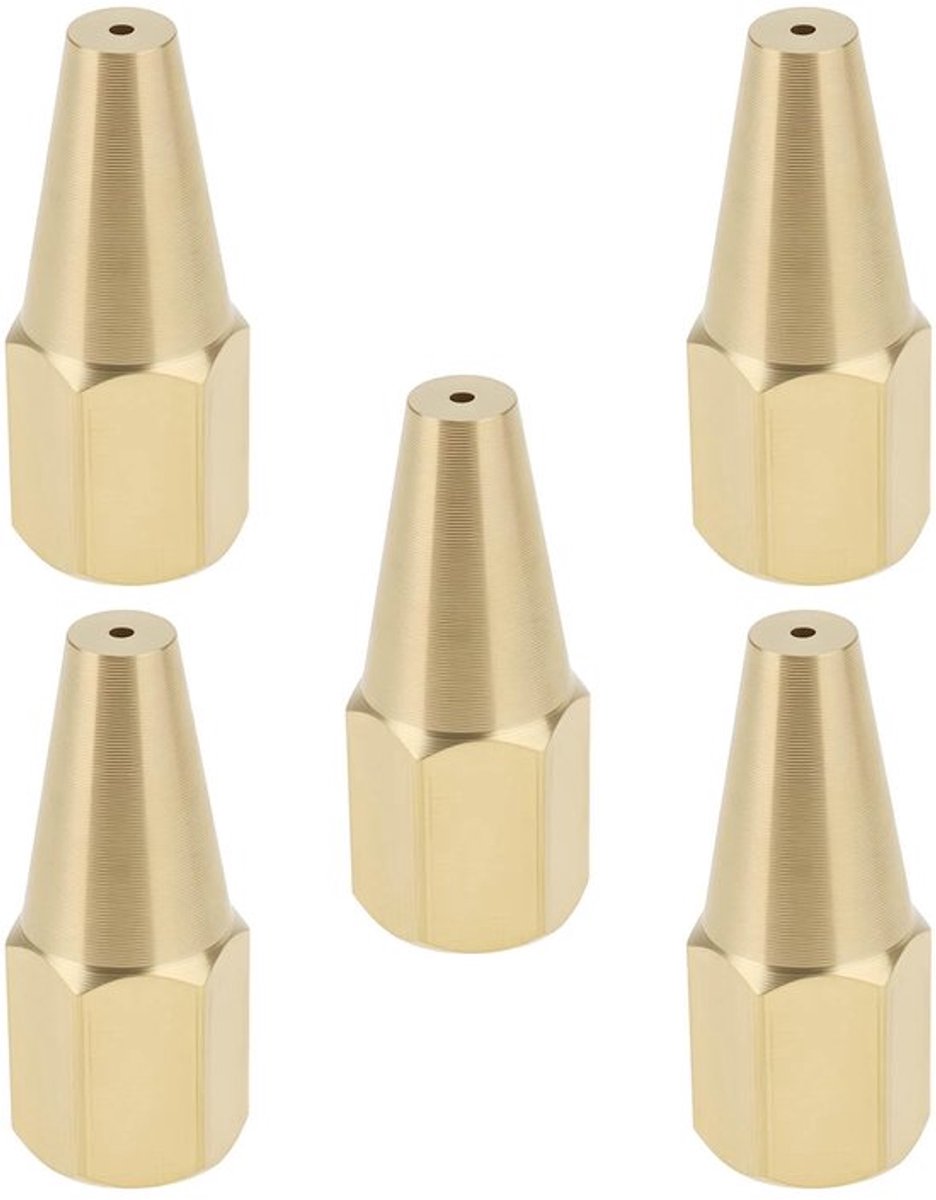 Set van 5 Acetyleen Lassen Spuitpistool Nozzles 0.5mm