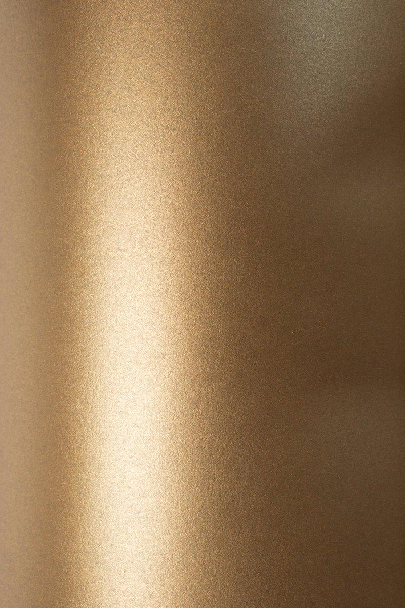Netuno - bruin metallic papier A5 - 14,8 x 21 cm - 10 vellen - 300 gram - Sirio Pearl Fusion Bronze - karton