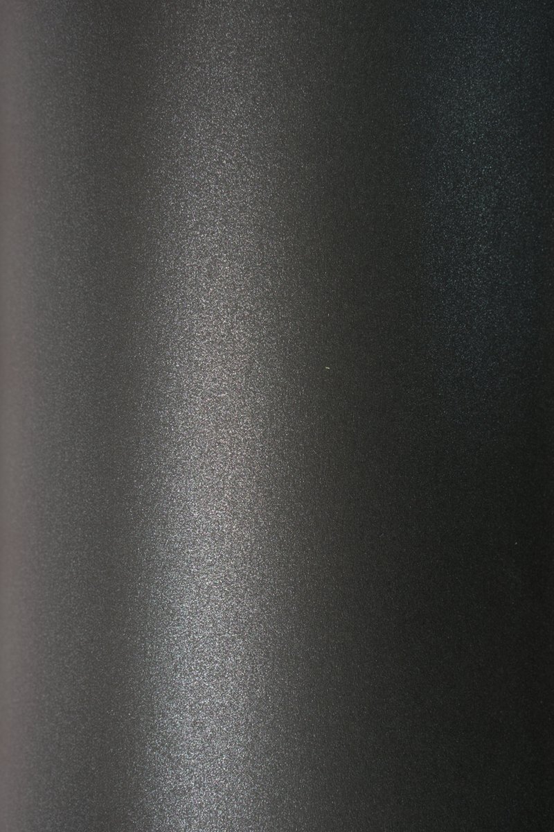 Netuno - zwart metallic papier A5 - 14,8 x 21 cm - 10 vellen - 230 gram - Sirio Pearl Coal Mine - karton