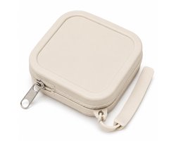 Siliconen Oordopjes Etui - Oortjes Opberghoesje met Rits - Voor Oortjes, Laadkabels, USB-kabels en Sleutels - Compacte Opbergcase 9 x 9 x 3 cm - Wit