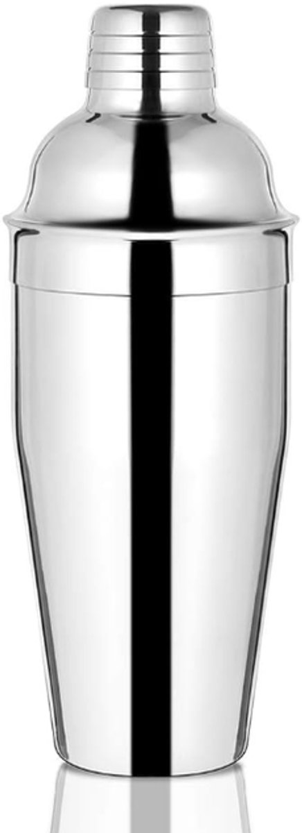 Blender - Shakebeker - Shakebeker rvs - Cocktail set - Barmixer - KTV-shaker - Shaker - Cocktailshaker - Drankdispenser - 550 ml - Zilver - Roestvrij staal