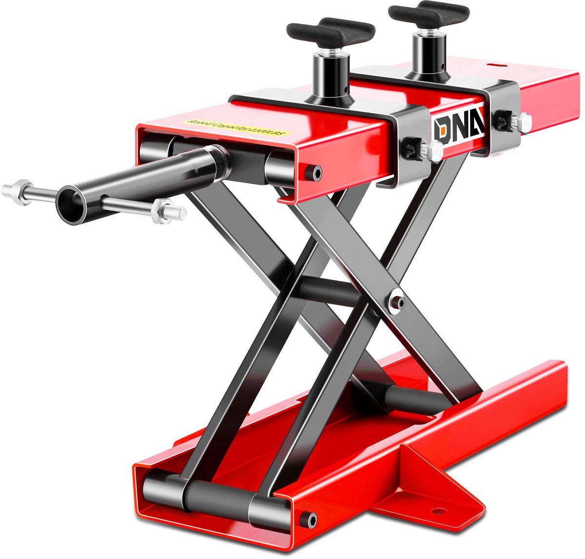 SnelShoppen - Motorfiets Schaarhefstandaard met Zadel en Pennen, 500 kg, Hefbereik 9,3-37,5 cm, Mini Motorfiets Lift Jack voor Onderhoud en Reparatie