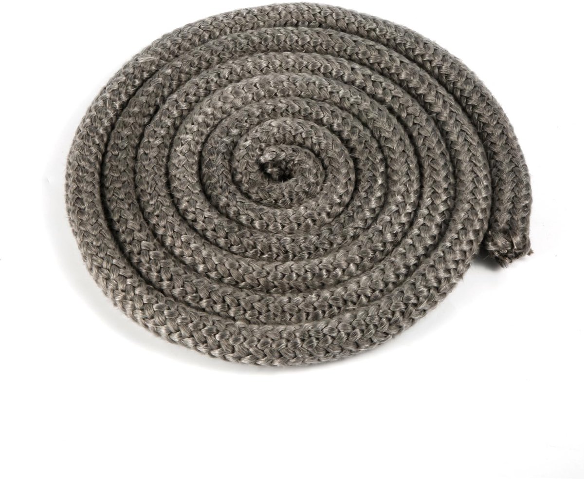 SnelShoppen - Sealing Stove Door Gasket 15mm x 2.5m, Vervangingsdichting voor Houtkachels, Vuurplaats, Hittebestendige Glasvezel Dichting