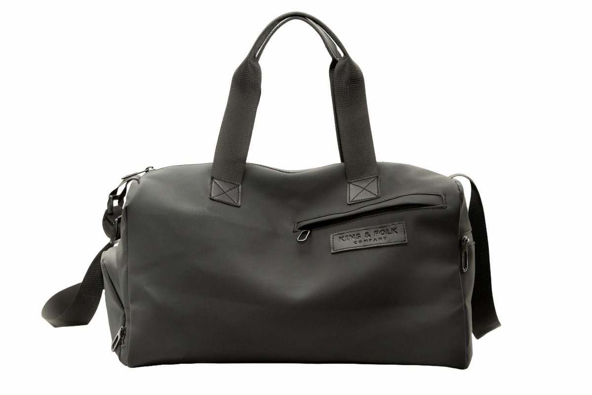SnelShoppen - Opvouwbare Handbagage Reis Tas voor Onder de Stoel, 40x20x25 cm, 20L, Zwart, Ideaal voor Dames en Heren, Perfect voor Vakanties en Weeke