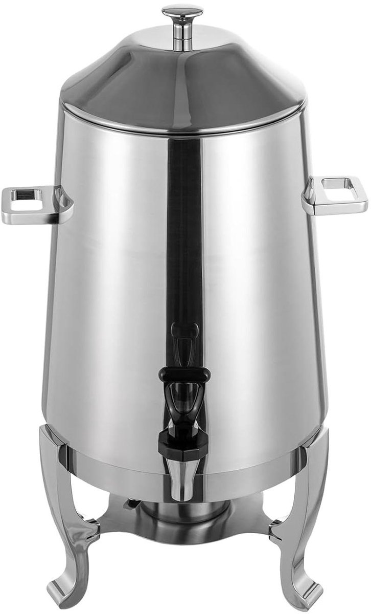 Heetwaterdispenser - Drankdispenser Warmhoudbak - Dranken Serveren - Met Kraan - 13L Capaciteit - Zilver