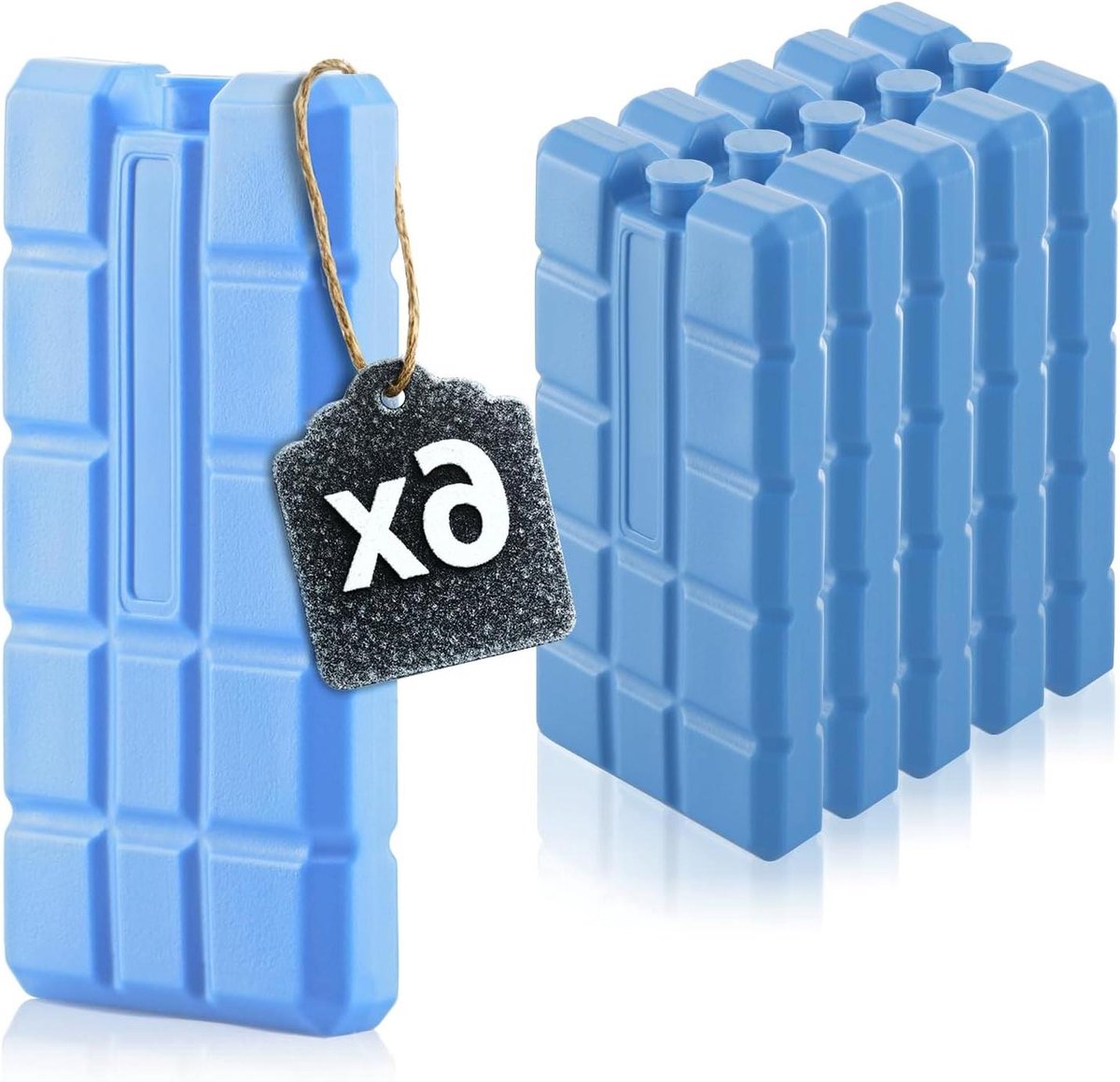 Koel elementen - Blauwe koelelementen - Koel houden - Food safe - 6 stuks - Blauw