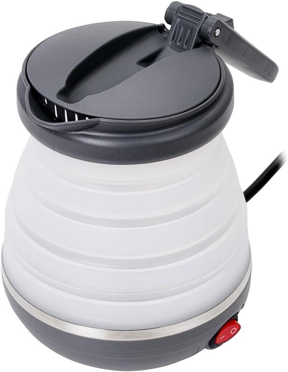 SnelShoppen - Opvouwbare Elektrische Waterkoker 0,6 Liter - 750 W - BPA-vrij Siliconen - Ideaal voor Camping, Keuken en Reizen