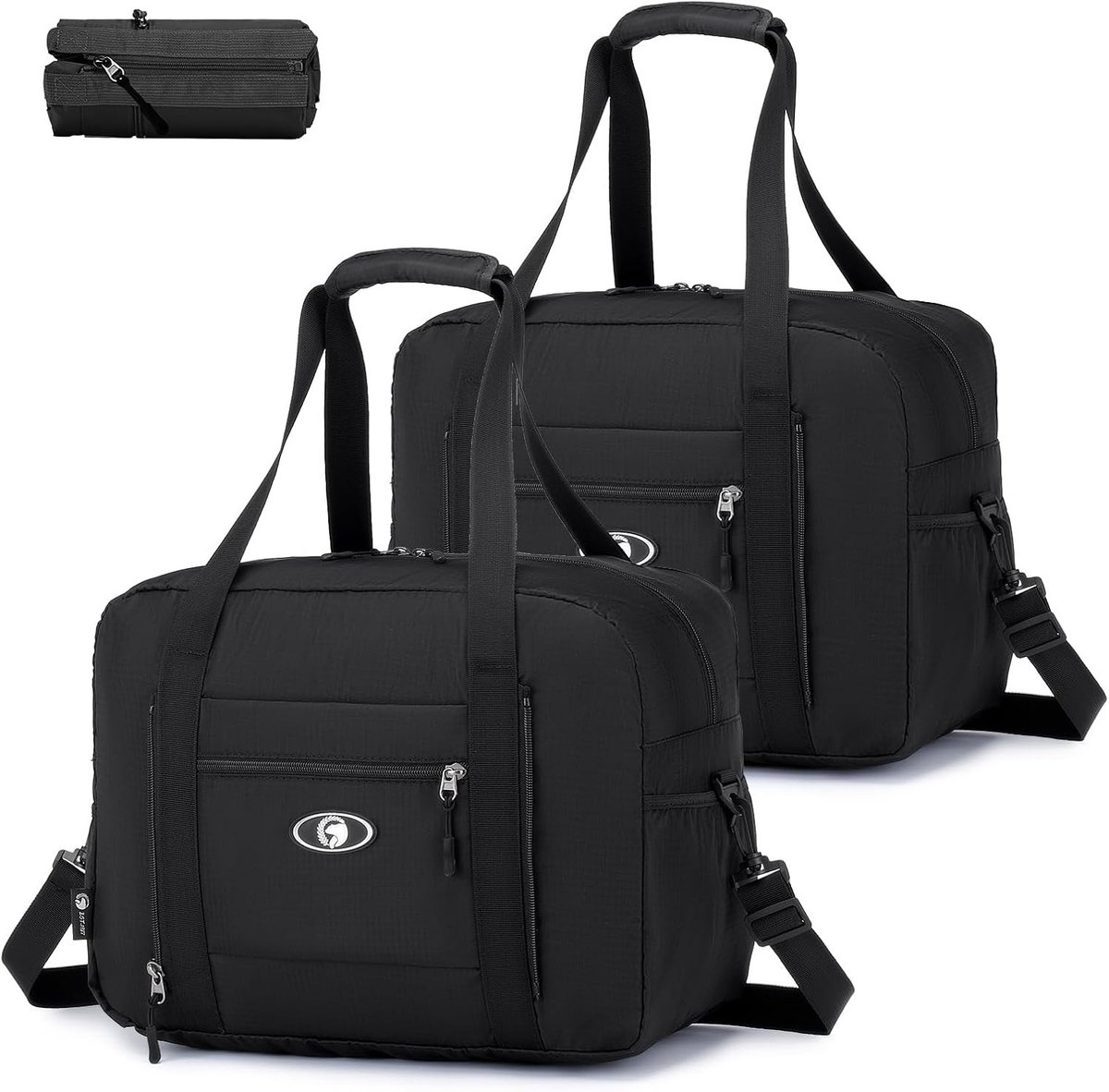 Vouwbare Reistas voor Handbagage 40x30x20 - Lichtgewicht Cabin Bag voor Vliegtuig, Weekenduitstap en Sportactiviteiten - Ideaal voor Wizzair en Vueling met 25L Opbergruimte