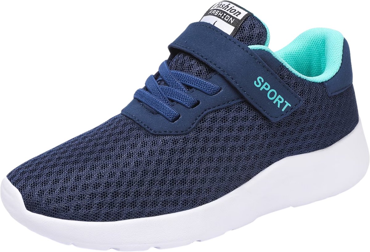 Currero Schoenen Jongens Sneakers Comfortabel Wandelschoenen Casual Kinder Schoenen Diepblauwe Maan