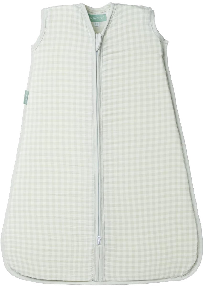 SnelShoppen - Zomerslaapzak voor baby's 0-6 maanden, Mousseline 0,5 TOG, Premium Bamboe, Slaapzak zonder Mouwen, Mercury, 60 cm, Perfect voor Pasgebor