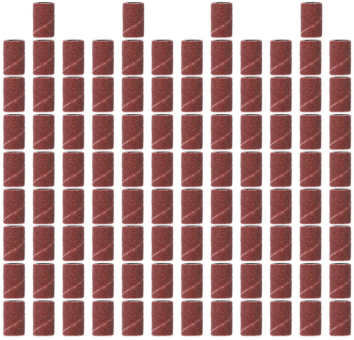 Schuurhulzen - Nagelfrees bits - Nagelverzorging - Duurzaam materiaal - 100-120 stuks - Grijs
