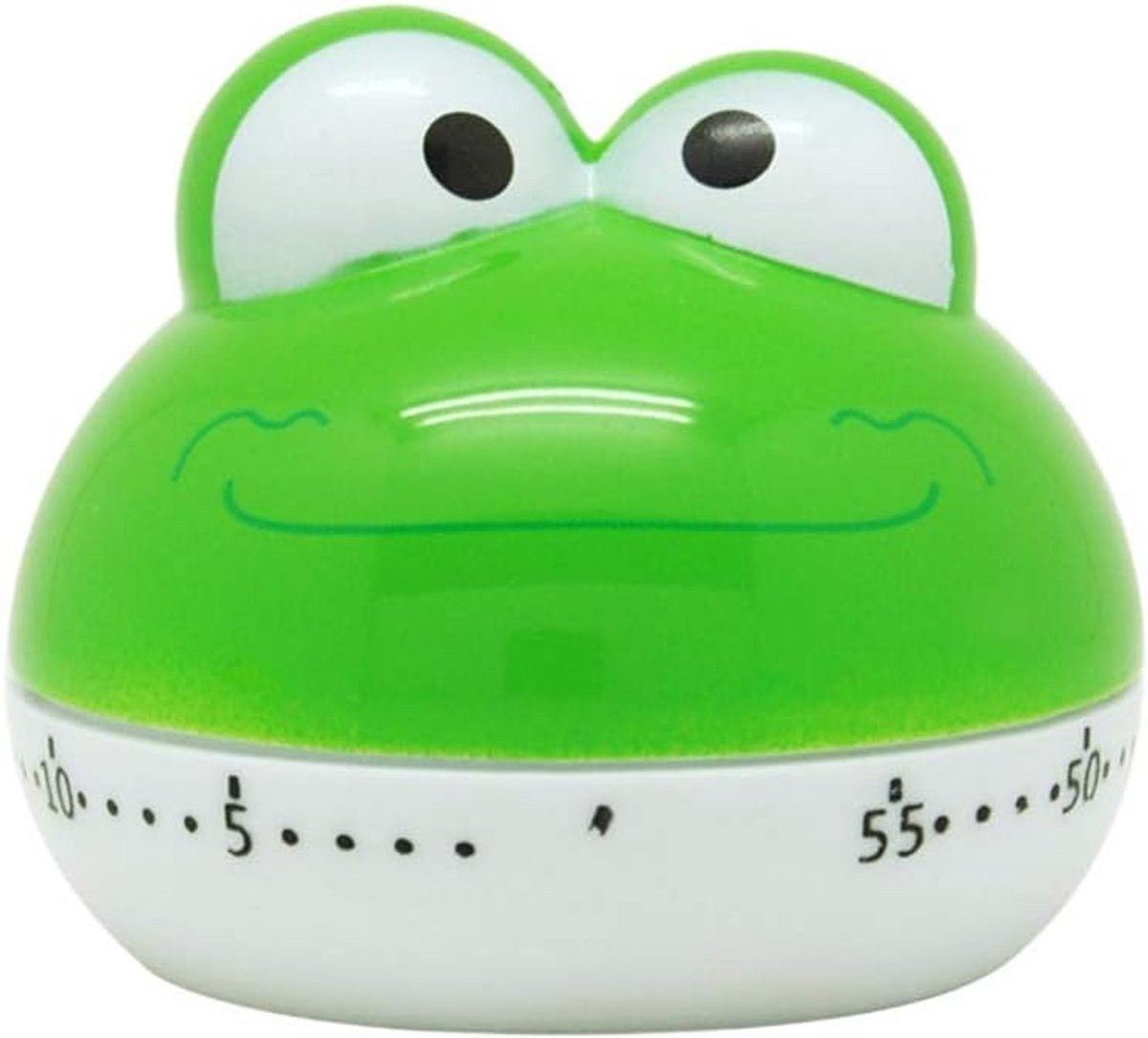 Keuken Timer in de Vorm van een Cartoon Kikker - Perfect voor Bakken, Koken en Roosteren - Groene Plastic Timer