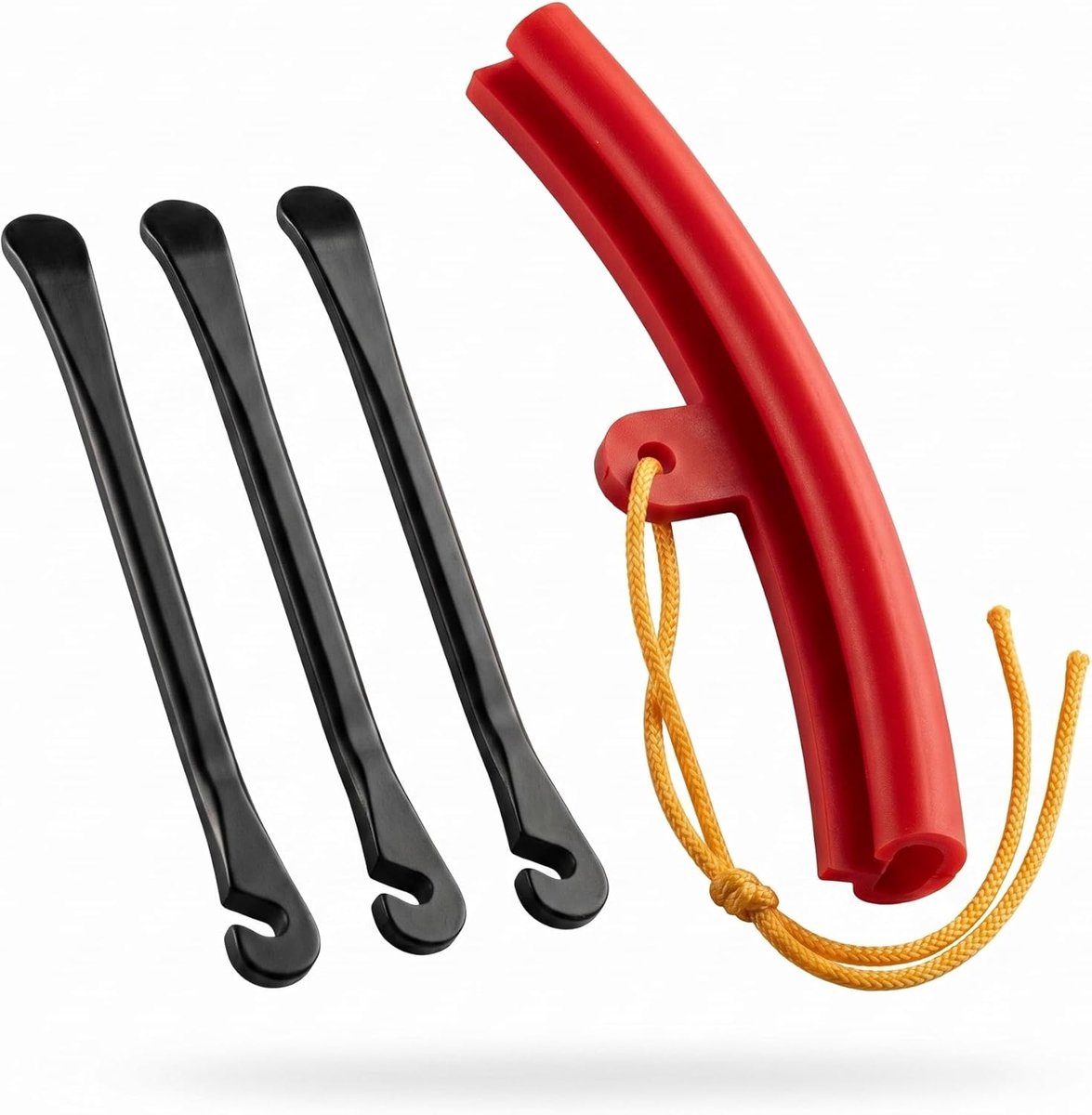 SnelShoppen - 3 Stuks Metalen Reifenheber voor Fiets met Felgenschoner Set, Professionele Montierhevel voor Fietsbanden, Geschikt voor MTB, Rennfiets