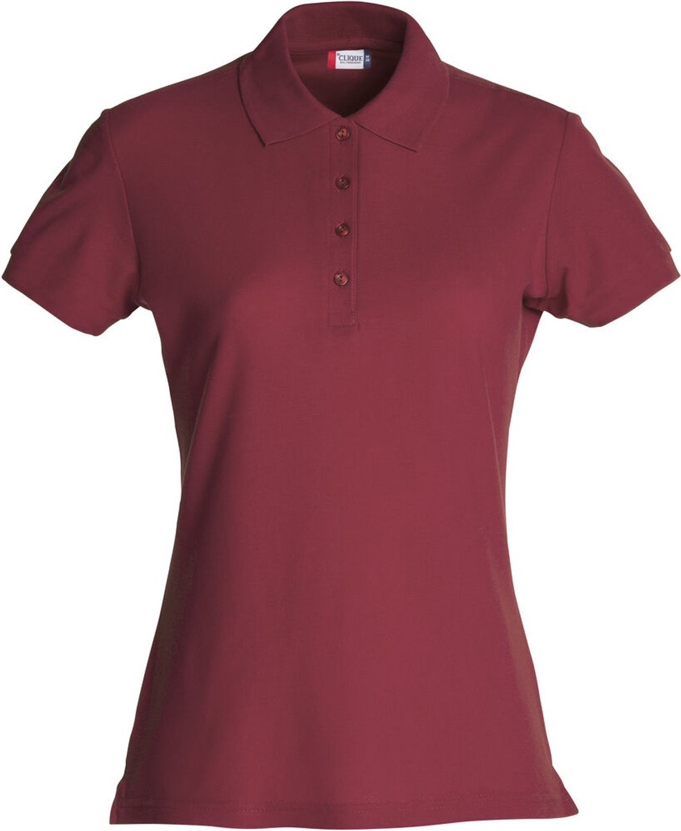 Clique Basic Polo Women 028231 - Bordeaux - M
