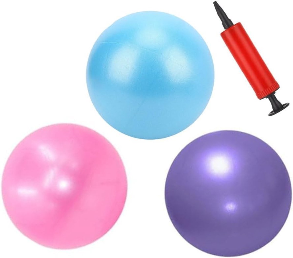 Set van 3 Pilatesballen van 25 cm - Extra Dikke en Duurzame Gymnastiekballen voor Yoga, Fitness en Thuisgebruik