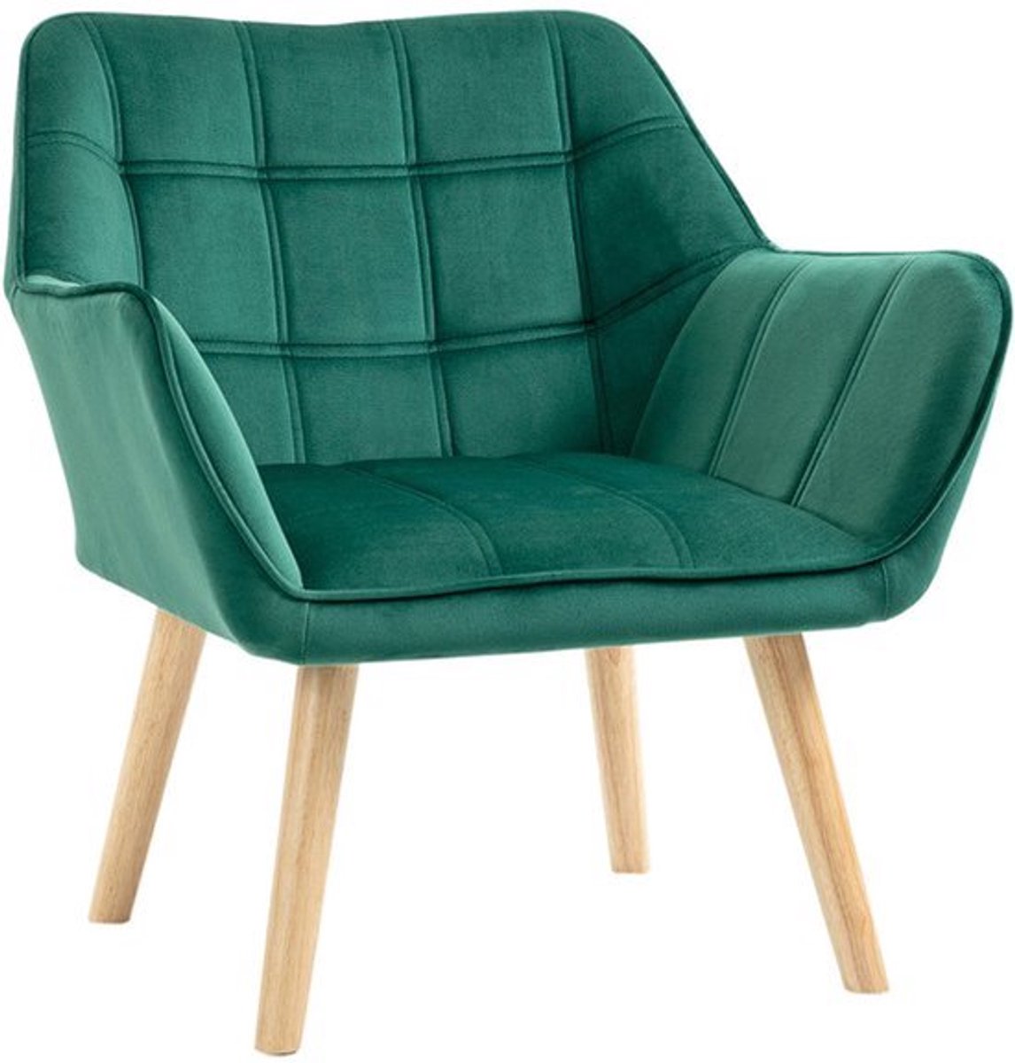 Fauteuil – Relaxfauteuil – Loungestoel – Zetel – Designstoel – Scandinavisch – Groen – Vel