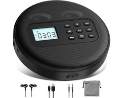 Draagbare cd-speler met luidspreker, lcd-achtergrondverlichting en AUX-ingang. Ondersteunt cd-, mp3- en usb-weergave en is geschikt voor luisterboeken, muziek, studeren, gebruik in de auto en op reis.