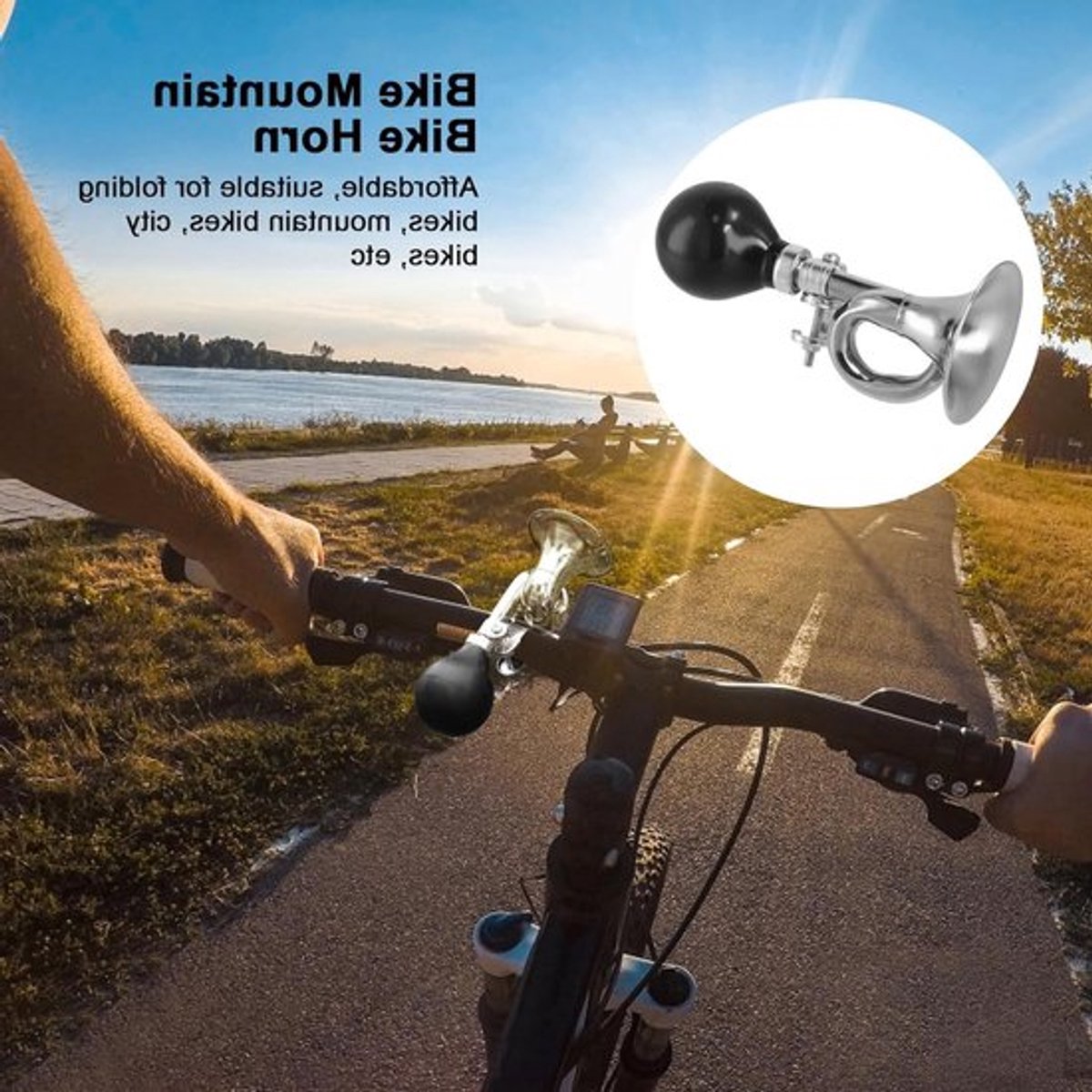 Traditionele Fietstoeter, Klassieke Metalen Clownstoeter voor Volwassenen en Kinderen, Fietsaccessoires voor Fietsen, Golfkarren en Andere Voertuigen