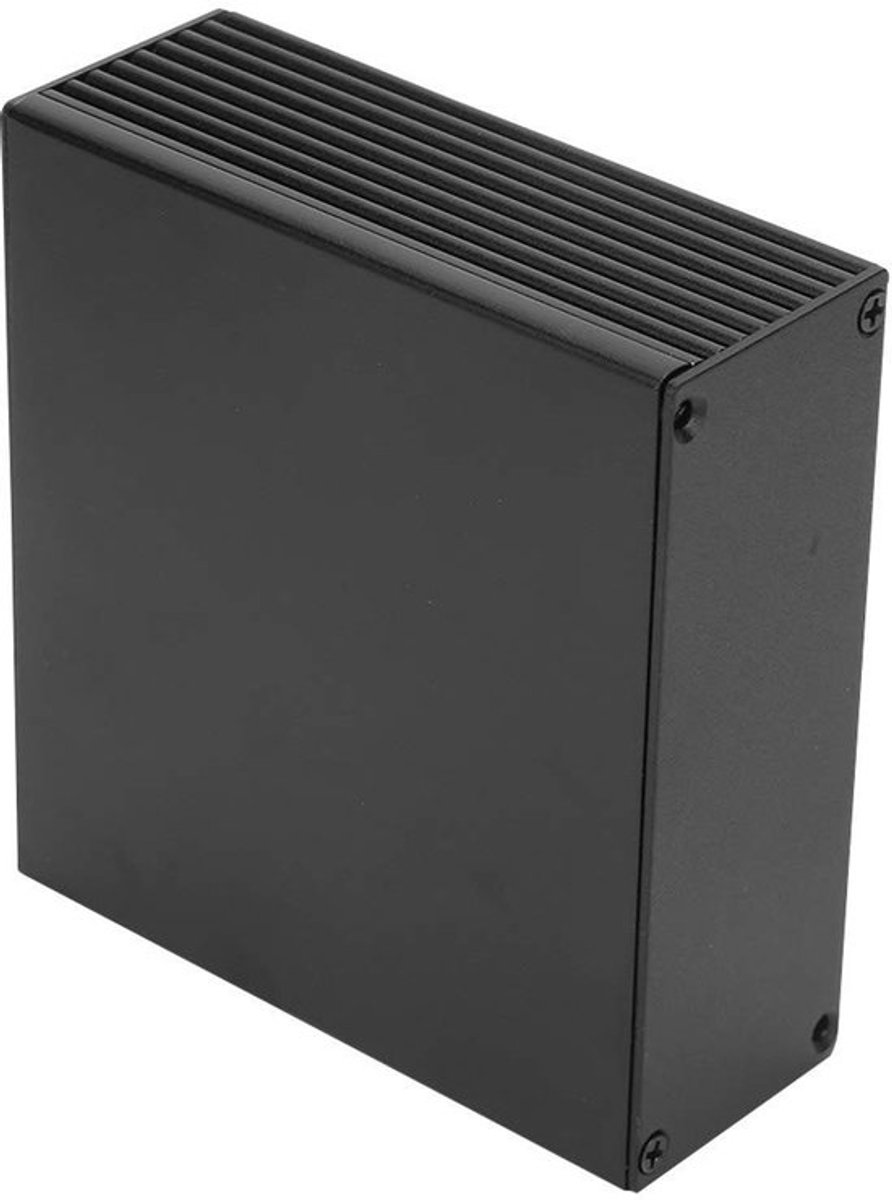 Project Doos voor Elektronische Componenten - Elektrische Aansluitdoos DIY - Behuizing voor Circuitkaarten - Koeldoos 40 x 100 x 110 mm Zwart