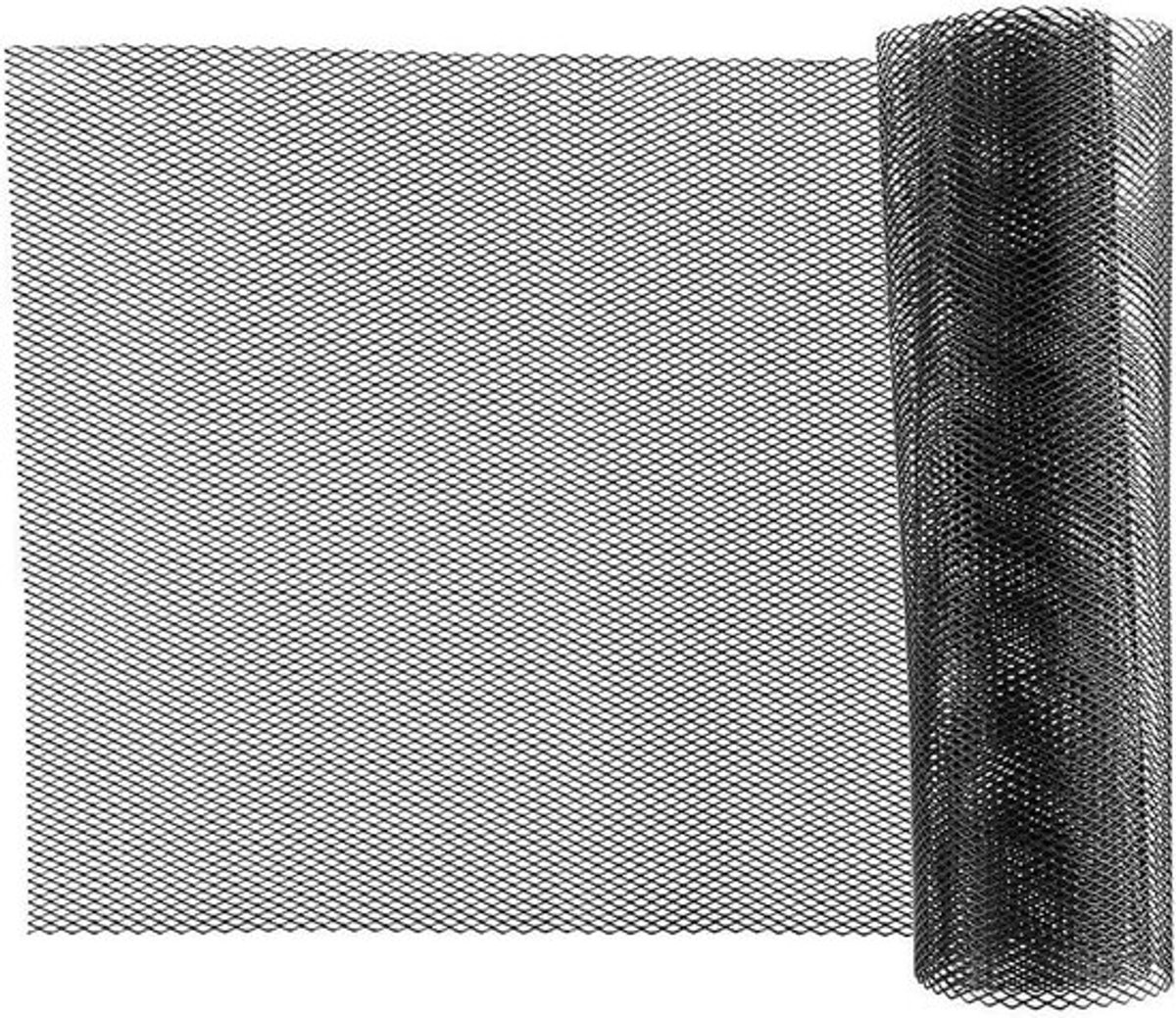 Universele aluminium mesh radiatorgrille voor auto's - waterdichte racegrille met rekfunctie, 3x6 mm afmetingen voor verbeterde luchtstroom en bescherming
