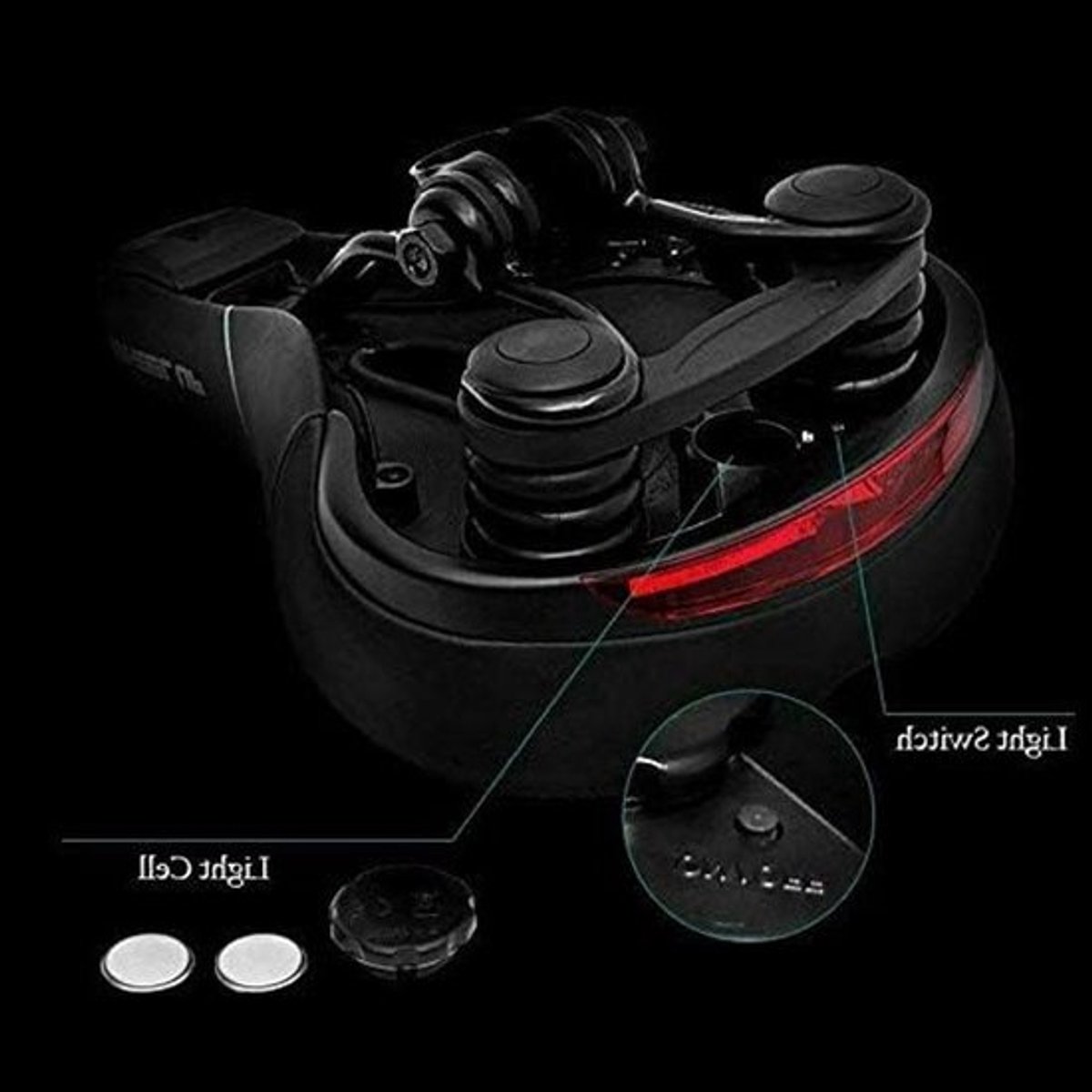 Allecto - Mountain Road Bike Saddle - Comfortabel - Ergonomisch en Ventilerend - Zwart en Rood - Fiets Zadel - Geschikt voor Lange Rit - Zacht Gel Pad