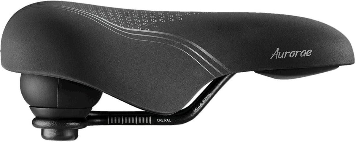 SnelShoppen - Selle Royal Aurorae Zadel Zwart 254 x 231 mm - Comfortabel fiets zadel voor heren en dames - Perfect voor stadsfietsen en toertochten