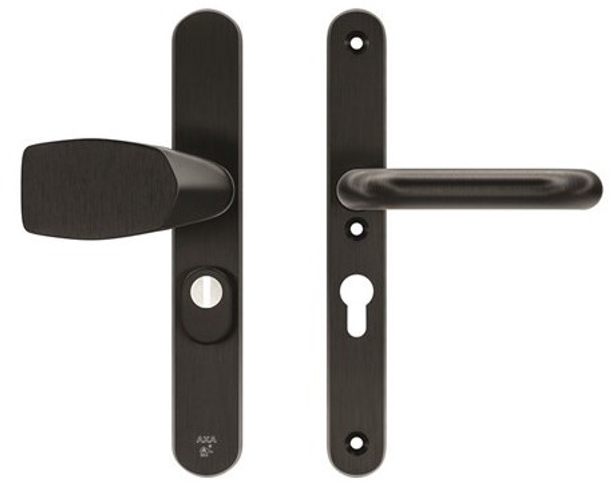 AXA veiligheidsbeslag PC55 Met Vaste Knop Oval Plus Smal Zwart