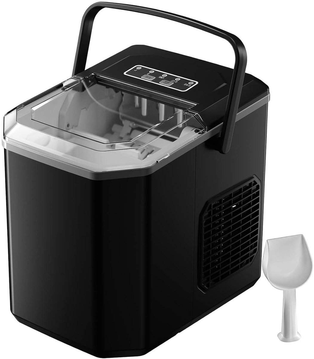 IJsblokjesmachine IJsmaker Snelle IJsie Automatische Reiniging 12 kg per dag Zwart