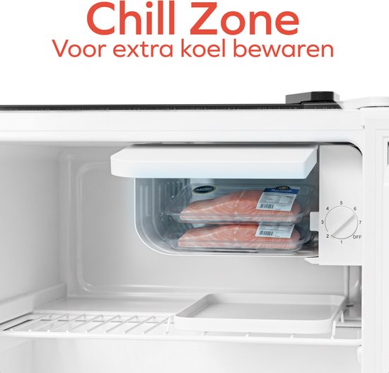 KitchenBrothers Mini Koelkast - 43L - Kleine ijskast - Minibar - Vrijstaand - Frigo - Compact - Zwart van KitchenBrothers — afbeelding 3