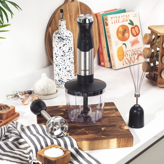 Keukenmachine Blender - Mixer Hakker - Maaltijden Bereiden - Variabele Snelheden - 500ml Kom - Zwart — afbeelding 2