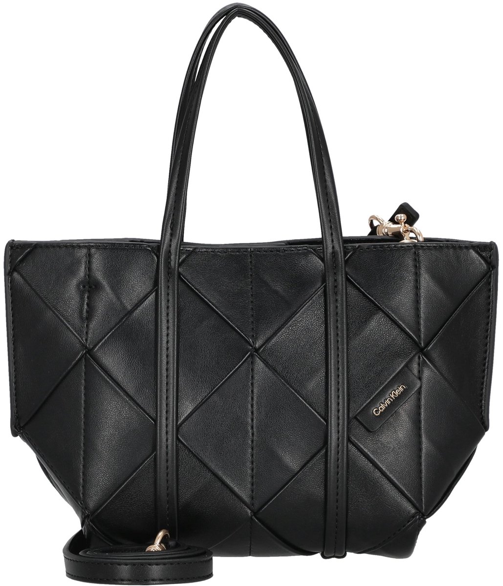 Calvin Klein Woven Mini Tote - Schoudertas (black)