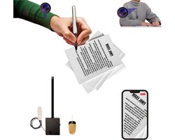 Mini Spy Camera - Verborgen Camera - Live Beeld Streamen - Met Knooplens - 4K Resolutie - Zwart