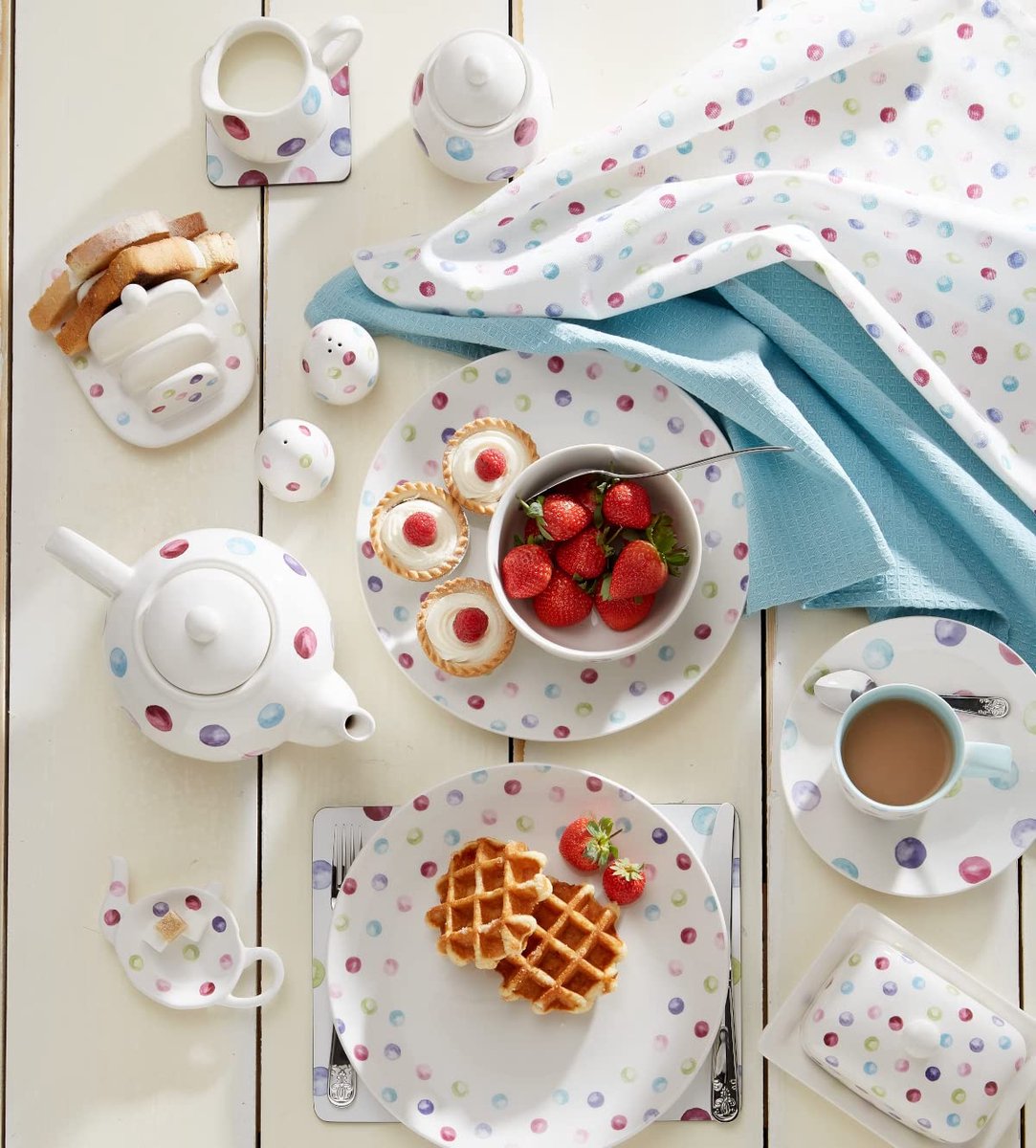 SnelShoppen - Luxe Set van 3 Theedoeken | Moderne Keuken Theedoeken | Hoge Absorptie, Duurzaam Materiaal, Ideaal voor Koken en Afwassen
