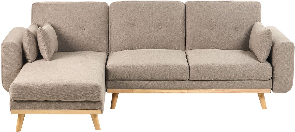 KAARINA - Hoekbank - Lichtbruin - Rechtszijdig - Polyester