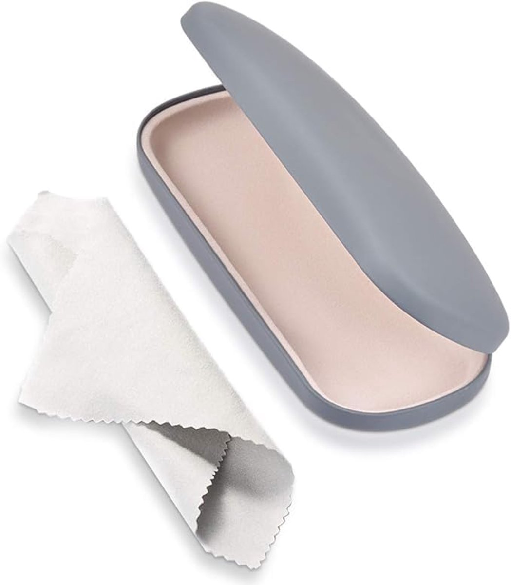SnelShoppen - AkoaDa Brillenkoker Hard Case, Universeel Neutraal, Geschikt voor Kleine en Middelgrote Brillen, Bescherming, Ideaal voor Thuis en Reize