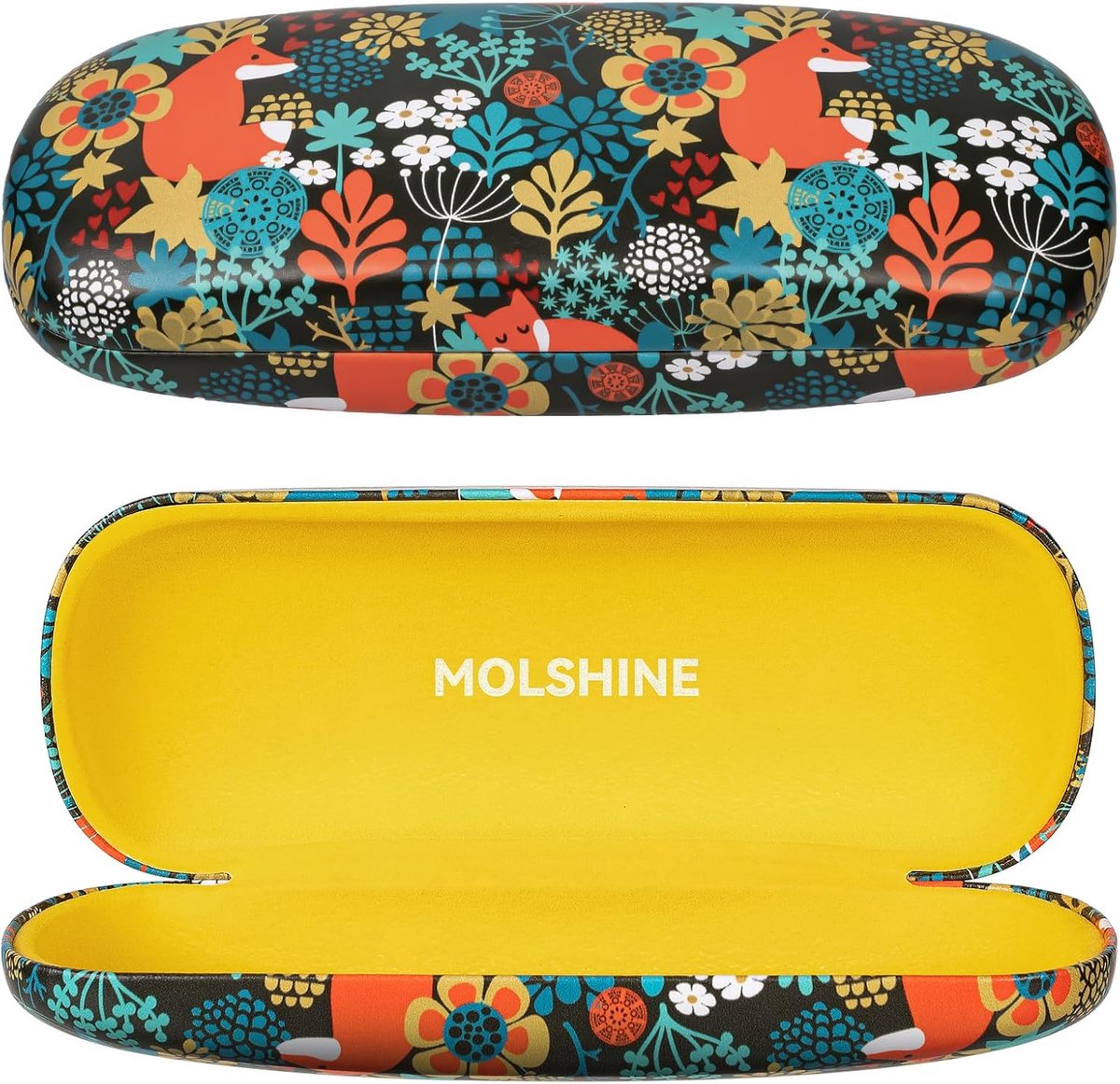 Bril etui hard shell - PU leer - compact en stevig - ideaal voor reizen - ShopVlot