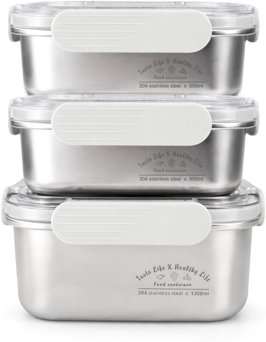Bento Lunchbox 304 stuks - roestvrij staal - lekvrij - ideaal voor school of werk - ShopVlot