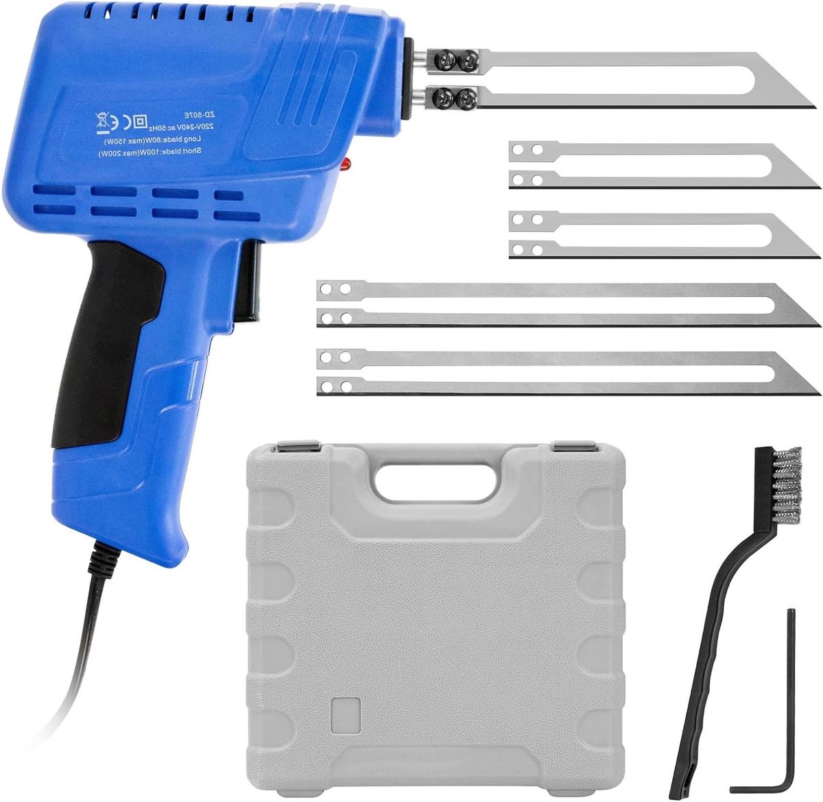 Hete Messenset - Schuim Snijder - Materiaal Bewerken - Snelle Opwarming - 20.5 cm Bladen - Blauw
