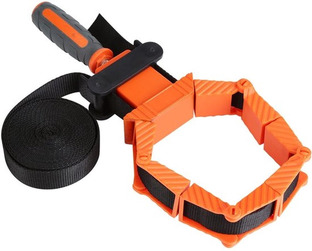 Bandklem 4 m - Slijtvaste Nylon - Antislip Handgreep - Houtbewerking Tool - Bandbreedte 25 mm - Lichtgewicht 472 g - Spanband
