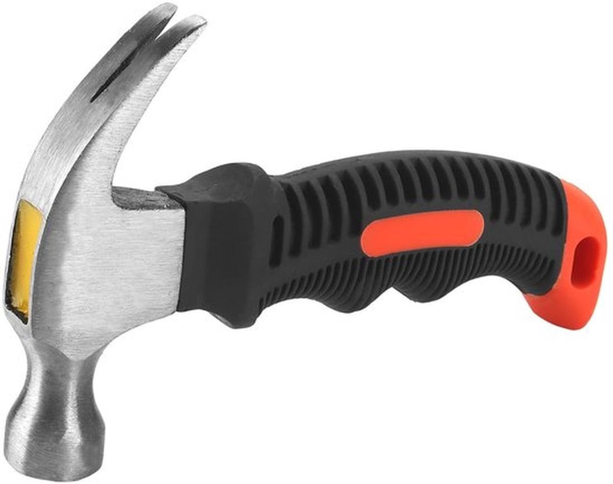 Klauwhamer Stompe 6 Stuks - Mini Klauwhamer - Antislip Handvat - Koolstofstaal - Schokbestendig - Roestbestendig - Hamer
