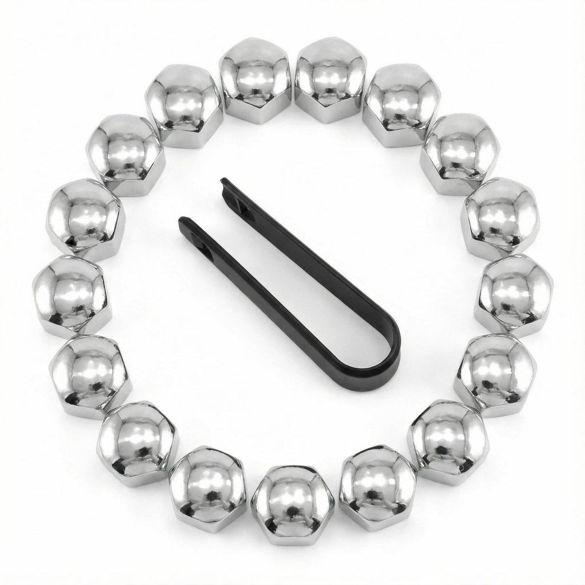 Solidchoice - Set van 20 Wielmoerkappen van 19 mm voor Auto Onderhoud
