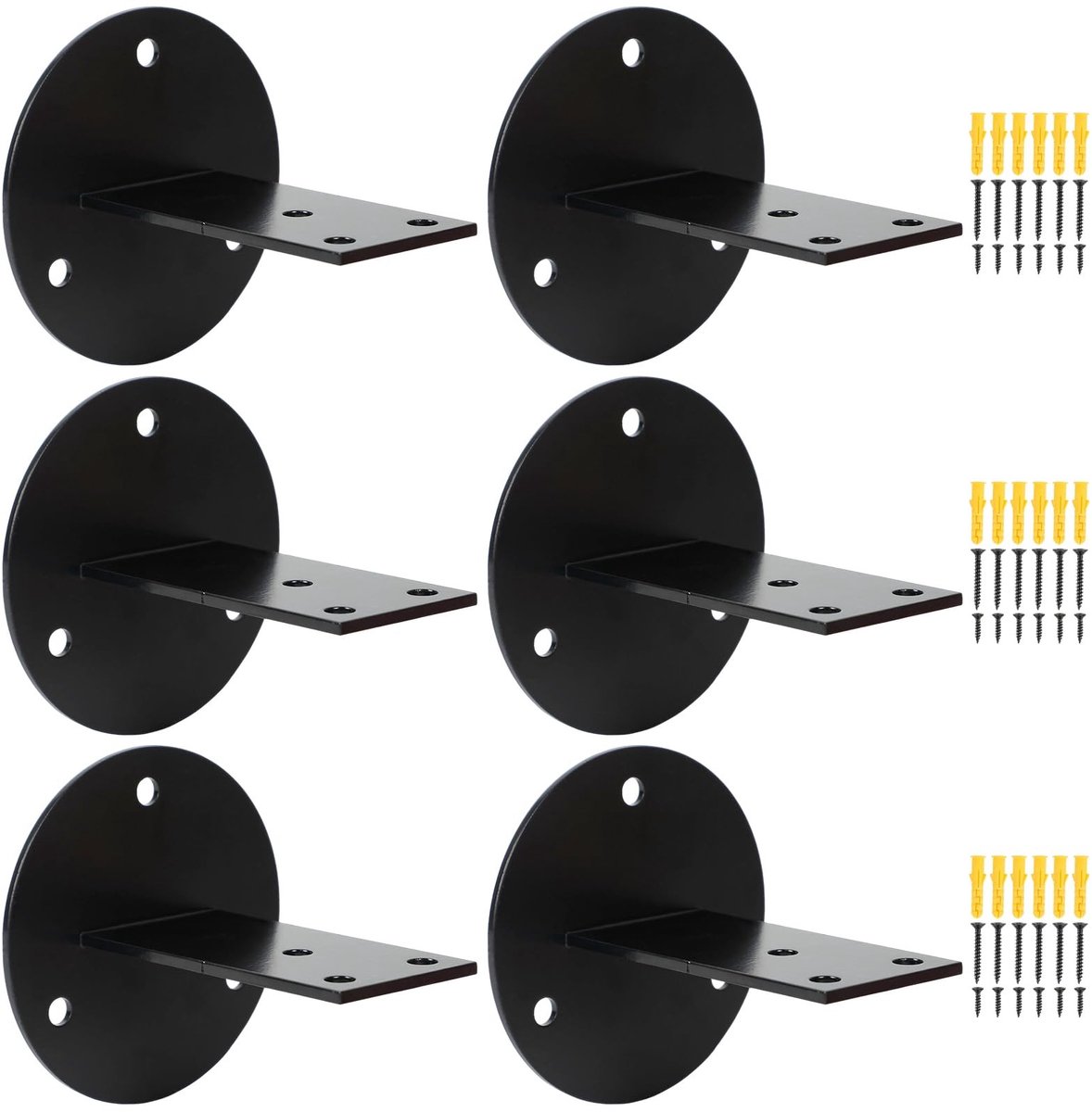 Solidchoice - Set van 6 RVS Handrailhouders met Bevestigingsschroeven