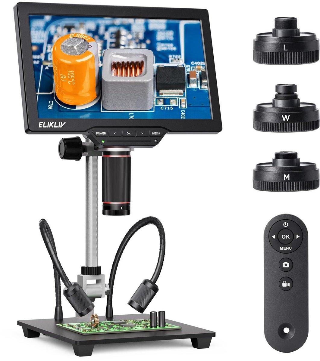 Solidchoice - 4K Digitale Microscoop met Drie Magnetische Lenzen