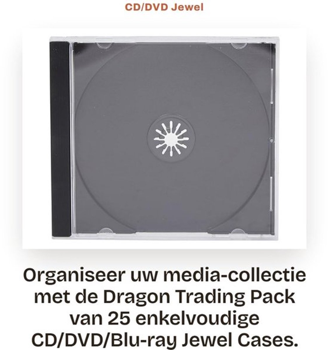 CD/DVD Hoes Professionele Kwaliteit - Jewel Case - 10.4mm - Pack van 25 - Zwart - Betrouwbare Bescherming