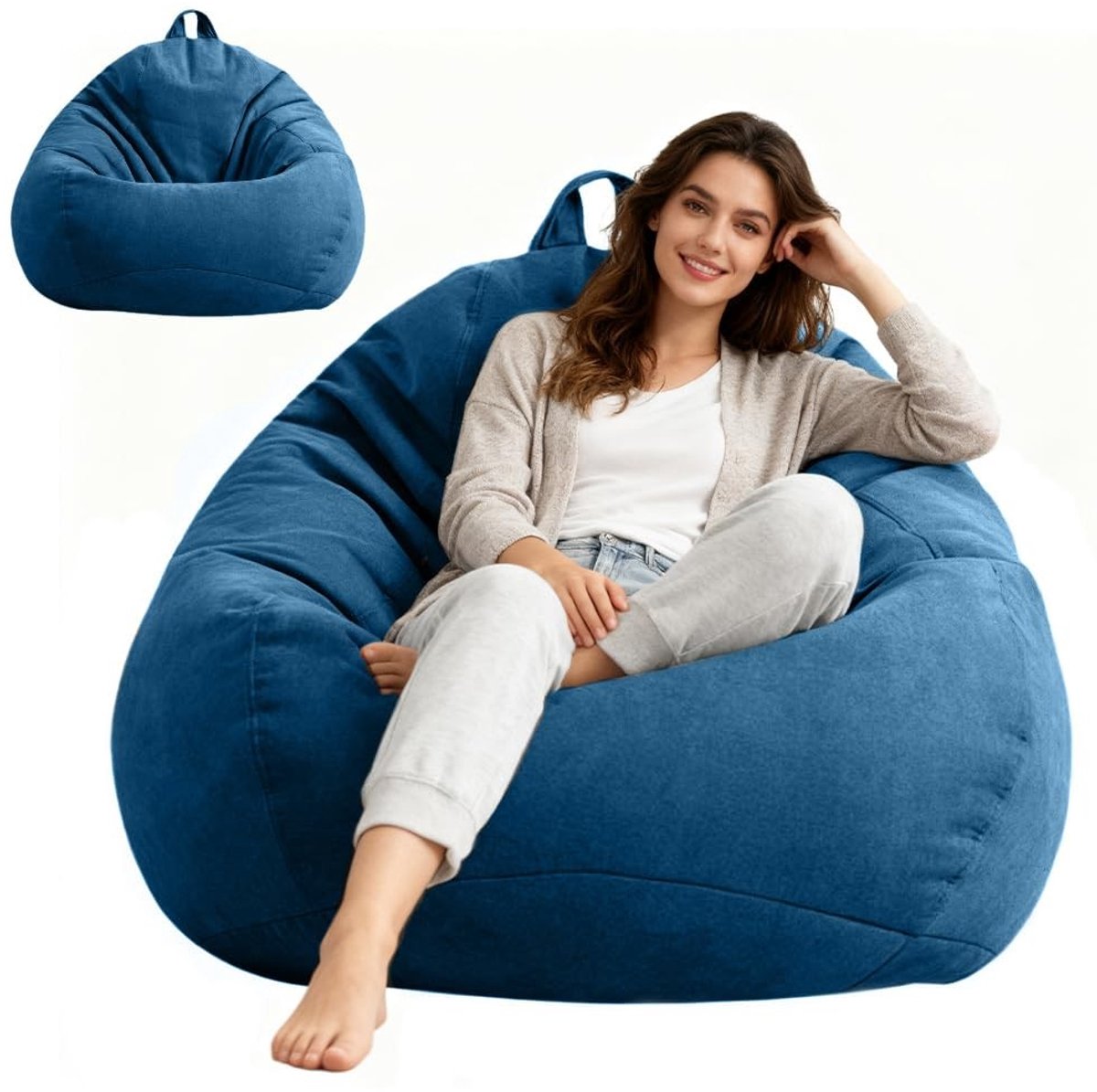 Solidchoice - XL Bean Bag Stoel zonder Vulling voor Volwassenen en Kinderen