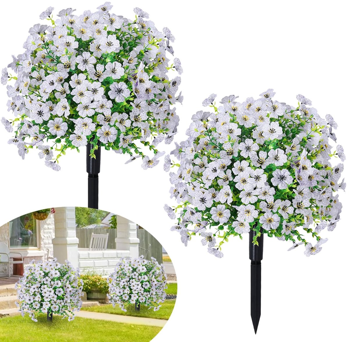 Solidchoice - Kunstbuxus Bollen voor Tuin, 60 cm Hoog
