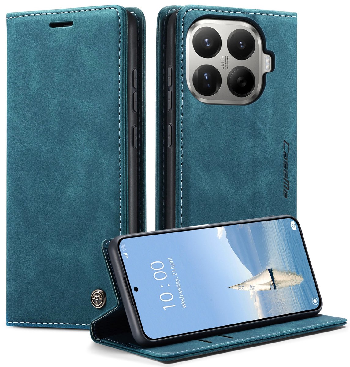 CaseMe Hoesje - Geschikt voor Xiaomi 17T Pro Hoesje - CaseMe 013 Book Case - Blauw